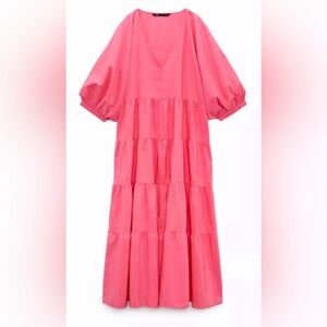 Zara poplin panelled dress